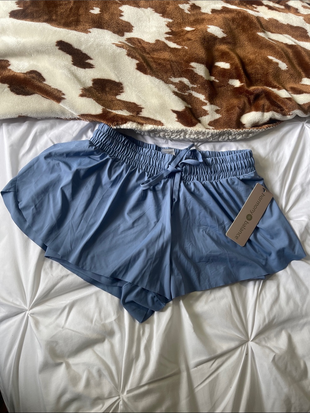 Harmony Balance Women's Athletic Shorts with Elastic Waist and Drawstring